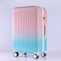 20吋漸變色小型登機箱 22吋行李箱女高顏值拉桿箱女24吋學生旅行箱