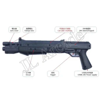 USB Light Gun DIY USED The House of The Dead 3 Customizable for PC Arcade Shooting Game with 4 LED Sensor Installed on Monitor