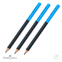 【Faber-Castell】JUMBO 學齡大三角粗芯雙色鉛筆/黑藍色(原廠正貨)