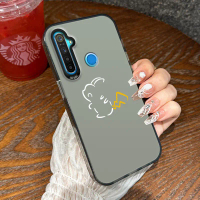 เคสแข็งเลเซอร์เคลือบด้านบางเฉียบทาสีปีศาจสำหรับ Realme 8I, NARZO 50 4G, 5,5S,C3,5I,6I,NARZO