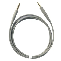For Bose QC35 Headphone Cable QC25 QC35 II QC45 Soundtrue Audio Cable 3.5 to 2.5 Portable Pair Recording Cable,Gray