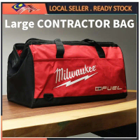 22'' Heavy Duty WaterProof Canvas CONTRACTOR TOOL BAG LARGE Multi-Functional Electrician MILWAUKEE