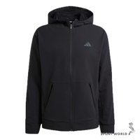 Adidas 連帽外套 男裝 保暖 排汗 黑【運動世界】IN5607