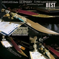 GOLOK SEMBELIH GERMANY🇩🇪 STEEL ELMAX SUPERCLEAN UDDEHOLM SERIES TAHAN KARAT BERSERTIFIKASI & BERGARA