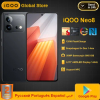 VIVO iQOO Neo8 Neo 8 5G Smartphone Snapdragon 8+Gen1 1.5K AMOLED 6.78'' 144HZ 5000mAh 120W SuperCharge 50MP NFC Mobile Phones