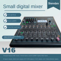 V16 Audio Console Digital Effect Mixer 16 channel Audio Console Digital Effect Mixer Dj Pro Audio Stage Digital Mixer Audio