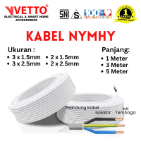 VETTO Kabel Listrik NYMHY Ukuran 3X1,5mm - Kabel Tembaga SNI