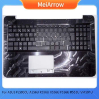 MIEARROW New/org For 15.6" ASUS FL5900UQ A556U K556U F556U X556U VM591U Palmrest EUR /Korean Keyboard upper cover,Dark Brown