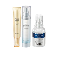 【AHC】保養保濕金三角組(肌亮機能水100ml+B5精華液30ml+黃金眼霜40ml)