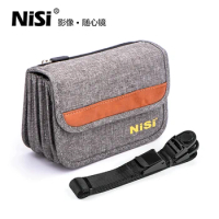 NiSi Filter Bag Round Square Storage uv Protector Polariser CPL Scaler ND100mm With Shoulder Strap Protective Pouch