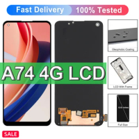 6.43" Original For Oppo A74 LCD Display Replace with Fingerprint + Touch Screen Digitizer,For OppoA74 4G CHP2219 Display Repairt
