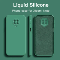 Luxury Original Liquid Silicone Matte Case for Xiaomi Redmi Note 9 Pro Max 9S 9T Note9pro Cute Camera Protective Thin Back Cover
