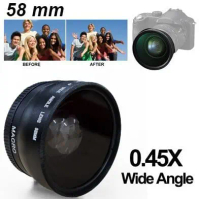 Kaluku Mall - Lensa Kamera Super Wide Angle Lens 0.45X with Macro 58mm for Canon - S-DAL-0001