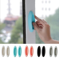 2Pcs Glass Window Sliding Door Strong And Seamless Adhesive Auxiliary Handle Household Refrigerator Cabinet Suction Cup Handle