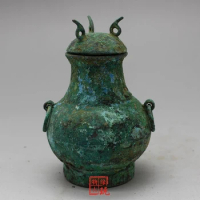 Antique Bronze Dishes And Small Double Ring Cans Of The Old Han Dynasty