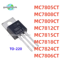 10PCS MC7805CT MC7806CT MC7808CT MC7809CT MC7812CT MC7815CT MC7818CT MC7824CT three-terminal voltage stabilizer TO-220
