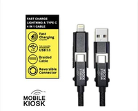Mobile Kiosk Kabel Data USB Charger 4in1