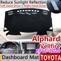 for Toyota Alphard Vellfire 30 AH30 2015~2022 Anti-Slip Mat Dashboard Dash Cover Pad Sunshade Dashmat Accessories 2017 2018 2019
