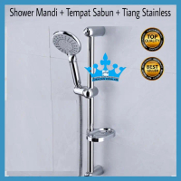 Shower Tiang Set Kran Panas Dingin Keran Bathub Cabang Air Kamar Mandi - Paket C