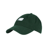 【NEW BALANCE】棒球帽 Classic Curved 綠 白 老帽 鴨舌帽 帽子 NB 可調帽圍 男女款 紐巴倫(LAH91014NWG)