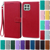 For Samsung Galaxy A54 5G Case Solid Color Leather Wallet Stand Phone Case For Samsung A54 SM-A546B Cases GalaxiA54 A 54 Cover