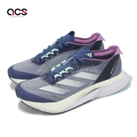adidas 慢跑鞋 Adizero Boston 12 女鞋 藍紫 輕量 緩衝 長距離 碳纖維 運動鞋 愛迪達 IF9219
