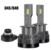 2PCS D4S 30000LM LED ไฟหน้า HID D1S D8S  D3S LED ไฟหน้า D2S หลอดไฟ Xenon Car Light Turbo โคมไฟ Canbu
