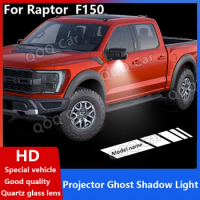 For Ford F150 Raptor Led Car Rearview Mirror Welcome Shadow Logo Light Laser Projector Ghost Lamp Modification No Fade HD 2Pcs