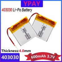 3.7V 600mAh 403030 Rechargeable Battery Lithium Polymer Li-Po Li Ion Battery Lipo Cells For GPS MP3 MP4 Watch Wireless Telephone