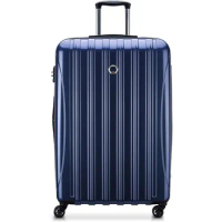 DELSEY Paris Helium Aero Hardside Expandable Luggage with Spinner Wheels, Blue Cobalt, Checked-Large 29 Inch