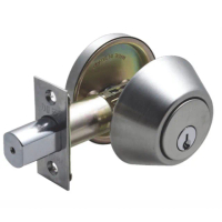 加安輔助鎖 DA61 補助鎖 門鎖 60mm 扁平鑰匙 單面 門厚35-51mm 防火級(鋁門 硫化銅門 木門)