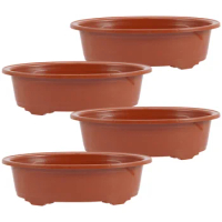 Plastic Flowerpots Planting Pots Bonsai Tray Succulent Pots Planting Pot Bonsai Holder Home Bonsai Pot