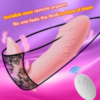 Wearable Panties Vibrator Wireless Remote Control Dildo Vibrator Clitoris Stimulator Orgasm Masturbator Sex Toys for Women