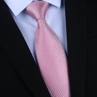 100%桑蠶絲真絲領帶男士正裝商務新郎結婚職業上班粉紅領帶禮盒裝