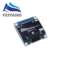 4pin 7pin White/Blue/Yellow Blue color 0.96 inch 128X64 OLED Display Module For Arduino 0.96" IIC I2C SPI Communicate