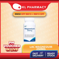 Ready stock 🇲 🇾 (FREE 1 GIFT) LAC MAGNESIUM 250MG TABLET 90S