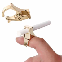 Creative Smoking Cigarette Holder Male Finger Prevention Smoked Ring Cigarette Hand Holder Finger Clip Smoking Accessories