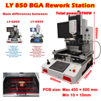 G-850 Universal Semi-automatic Align BGA Rework Station 450x500 mm For Server Notebook Laptops/Game Consoles Mobiles 220V 5700W