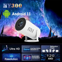Hot Sale Xiaomi Hy300 HD Intelligent Projector 5G Wifi Androud 11 Portable 180° Projection Angle Automatic Focusing Home Camping