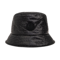 【MONCLER】春夏新款 品牌 LOGO 雙面漁夫帽-黑色(S號、M號)