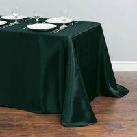 Rectangular Table Cloth Satin Cloth Square Table Cloth suitable for buffet table party holiday dinner wedding banquet decoration