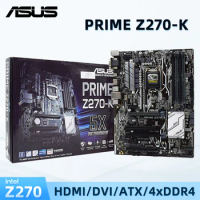 ASUS PRIME Z270-K BOX Intel Z270 Motherboard DDR4 Micro ATX LGA 1151 Supprots for Core i3 6100 6300 i5 6400 6500 i7 6700 7700