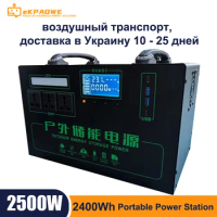 220V-240V 2500W Portable Power Station 240Wh 20000mAh BIG Capacity Lifepo4 battery Pure Sine Wave EU plug Fast charging