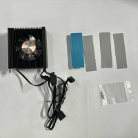 M.2 2280 NVMe SSD Heat Sink Aluminum Alloy Radiator Dissipation Thermal Pad ARGB Tower Heatsink Coolers Fan Cooling Fan Dropship