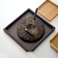 竹制分茶盒茶刀針撬分茶盤審評實木茶葉賞盤普洱茶餅托盤特價清倉