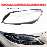 Headlight cover For Mercedes-Benz W205 C180 C260L C280 C300 2019 2020 2021 Auto Glass Lens Case
