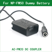 NP-FW50 DC Coupler Dummy Battery Fit Power for Sony a3000 a5000 a5100 a6000 a6100 a6300 a6400 a6500 RX10 RX10II RX10III RX10IV