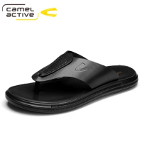 Camel Active 2023 New Arrival Summer Men Flip Flops High Quality Beach Shoes Non-slip Male Slippers Zapatos Hombre Casual Shoes