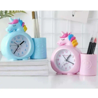 Jam Weker Unicorn jam Weker Beep dan Tempat Pensil Multifungsi