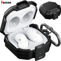 For Samsung Galaxy Buds 2/ Pro /Live/Pro 2 Case Luxury with Security Lock Armor Earphone Universal Cover for Galaxy Buds Cases